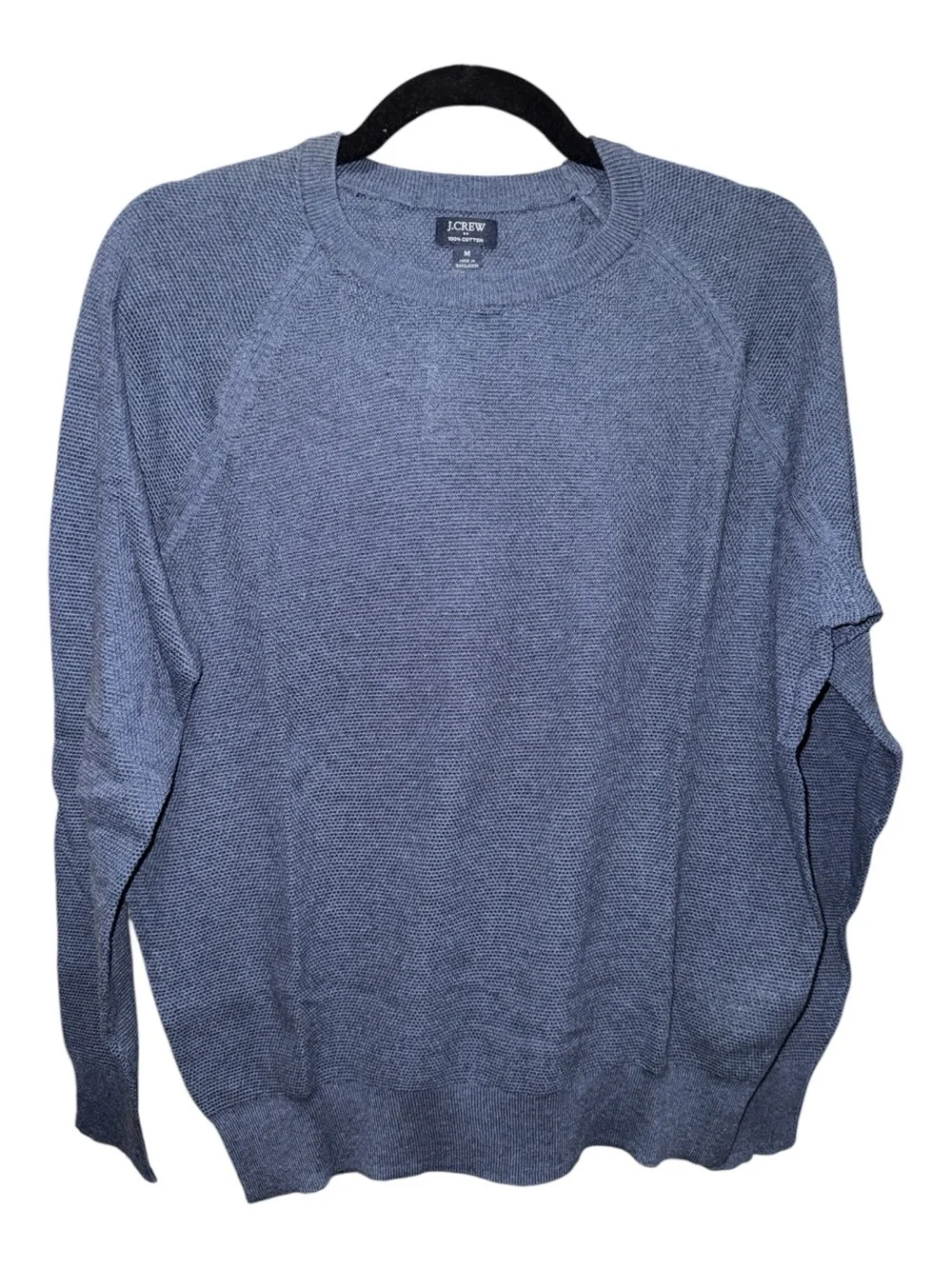 J.Crew Men’s 100% Cotton Dark Blue Crewneck Sweater Medium NWT
